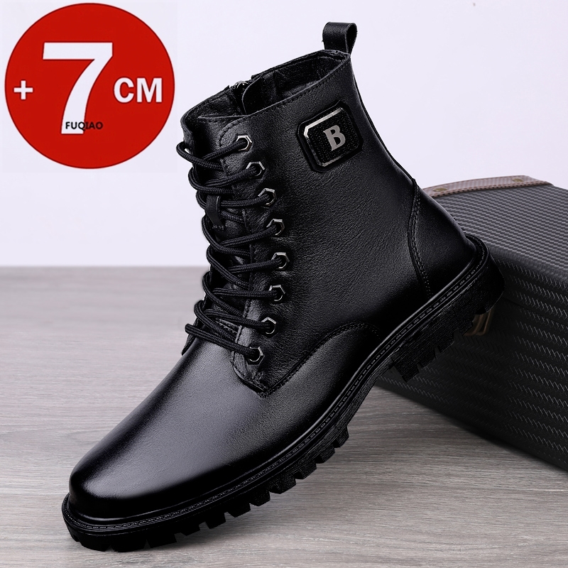 Men's Genuine Leather Elevator - Winter Boot Insulated review and price