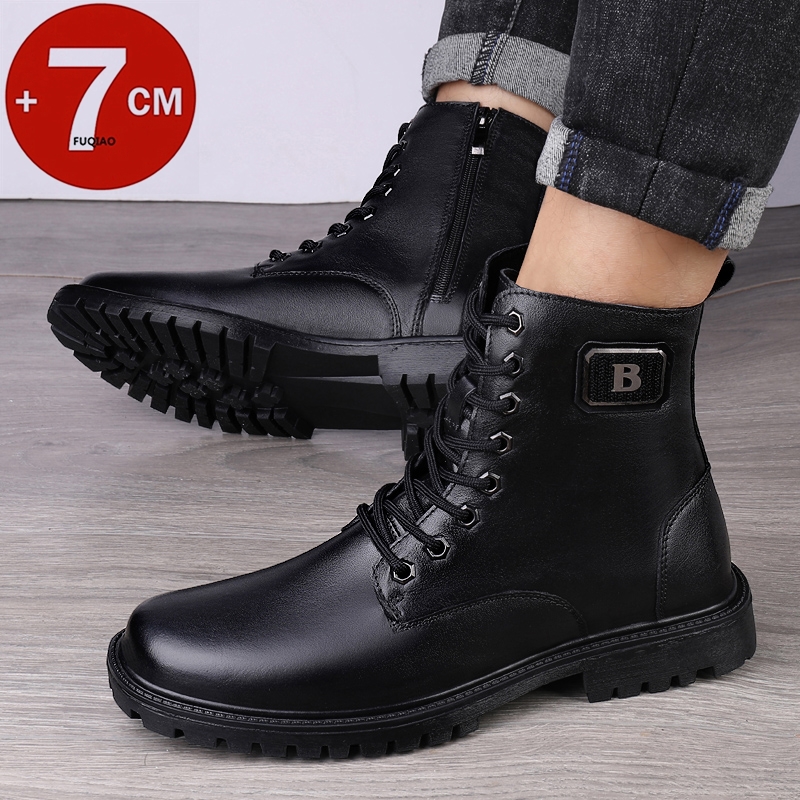 Men's Genuine Leather Elevator - Winter Boot Insulated review and price