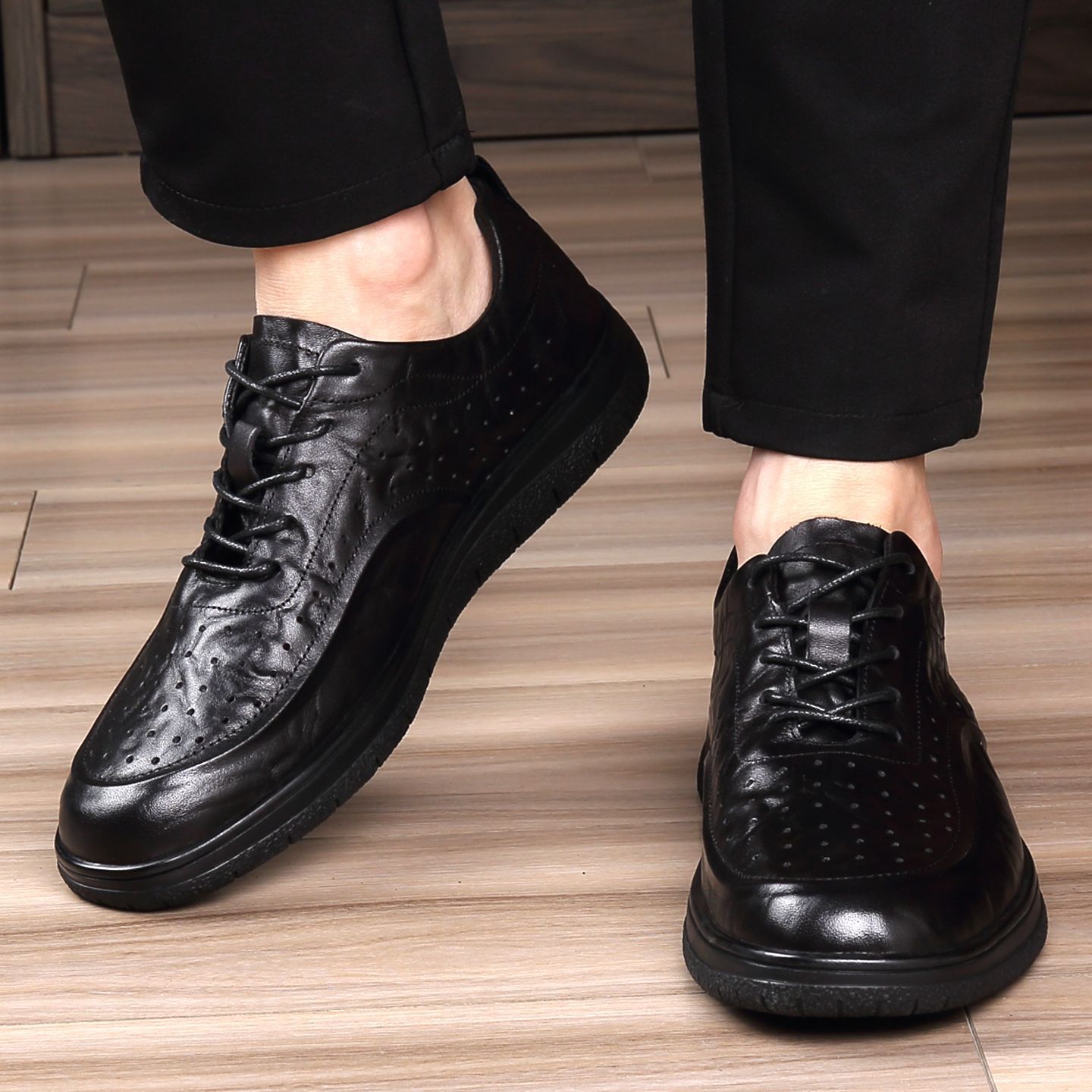 Casual Genuine Leather Shoes E - Men Shoes For Office Work review and price