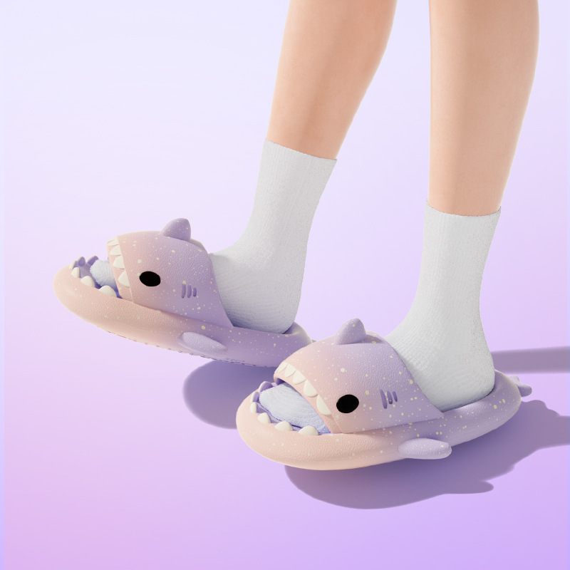 Cute Cartoon Shark Slippers Fo - Men'S Shoes In Style review and price