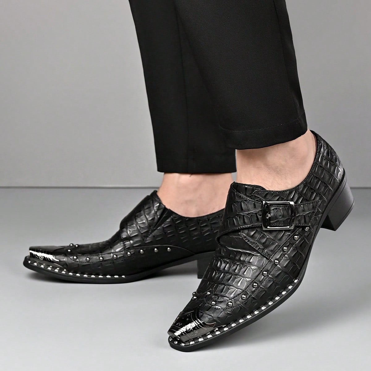 Vintage-Style Men Buckle Monk  - Shoes Heels Men review and price