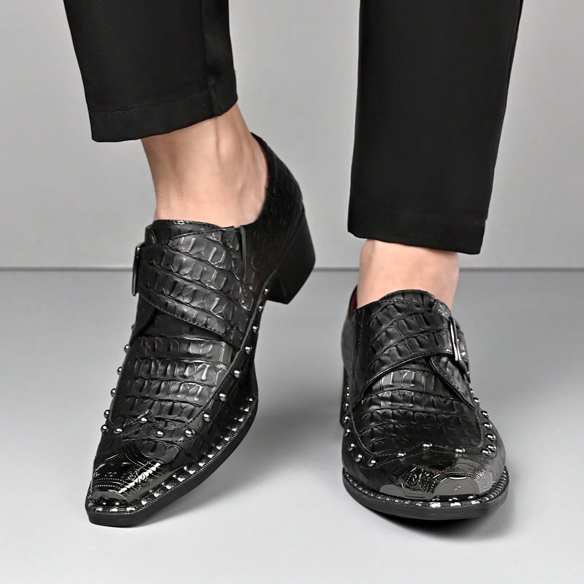 Vintage-Style Men Buckle Monk  - Shoes Heels Men review and price