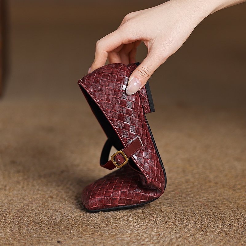 Woven Flat Bottom Mary Jane Wo - Men'S Shoes In Style review and price