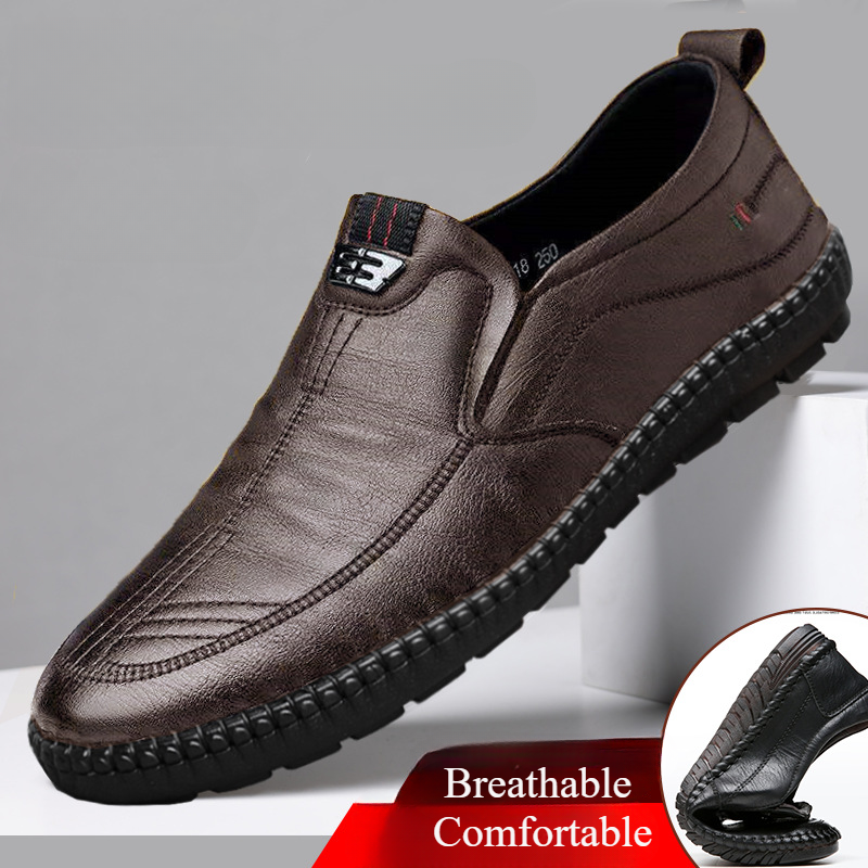 Mens Leather Loafers Non Slip  - Men Shoes For Office Work review and price