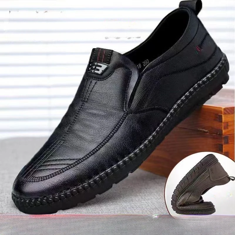 Mens Leather Loafers Non Slip  - Men Shoes For Office Work review and price