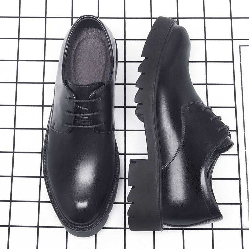 Mens Black Leather Lace Up Dre - Men Shoes For Office Work review and price