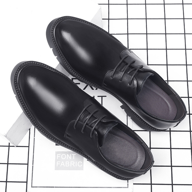 Mens Black Leather Lace Up Dre - Men Shoes For Office Work review and price