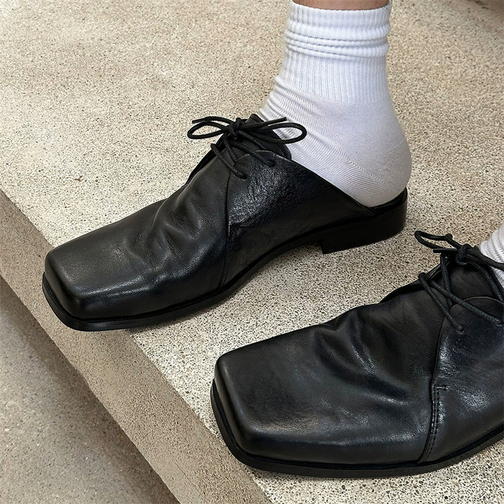 Washed Cowhide Toe Slippers Me - Men Shoes For Office Work review and price