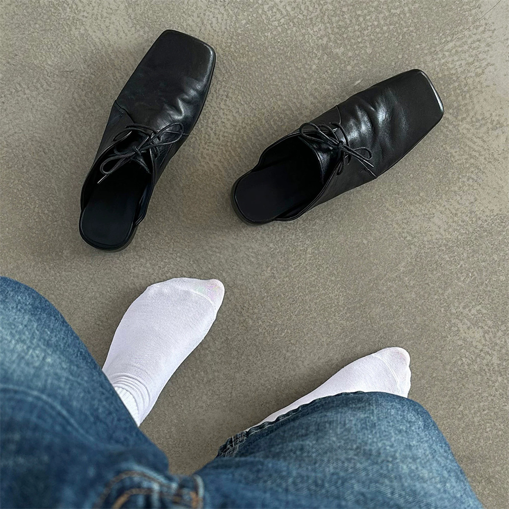 Washed Cowhide Toe Slippers Me - Men Shoes For Office Work review and price