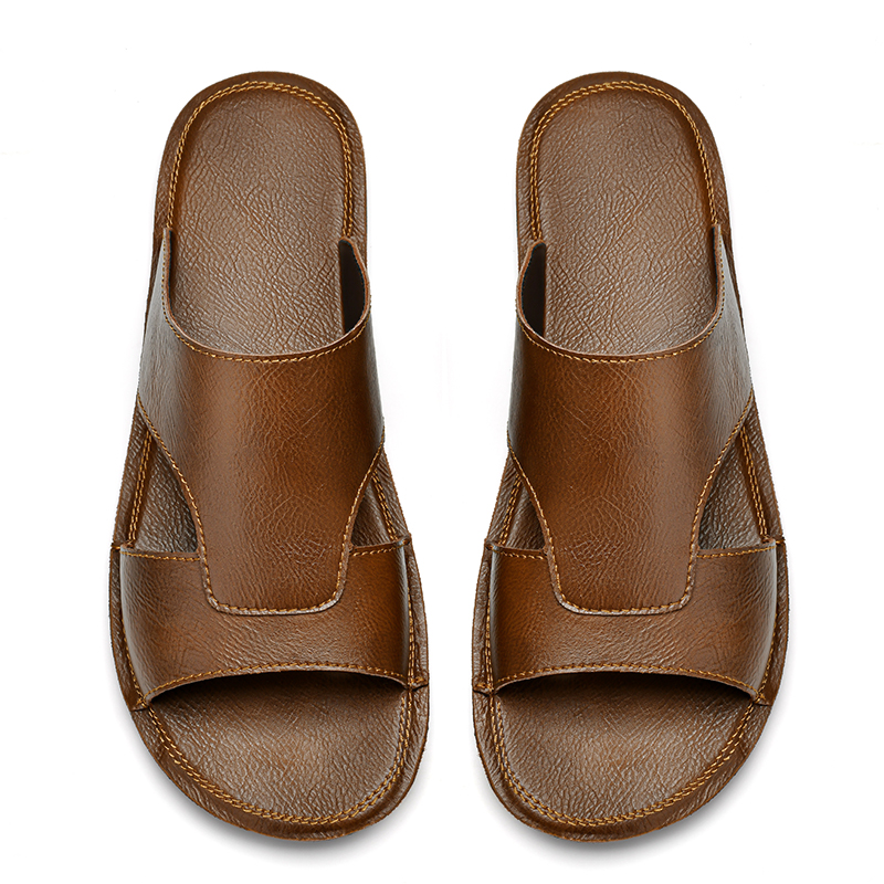 Men Black Brown Flat Heel PU O - Shoes Heels Men review and price