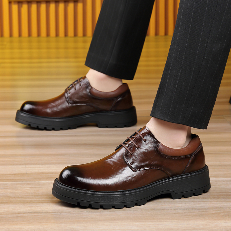 Men's casual leather shoes Ele - Men Shoes For Office Work review and price